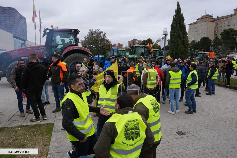 A tractor rally in Valladolid to demand policies that do not destroy the primary sector