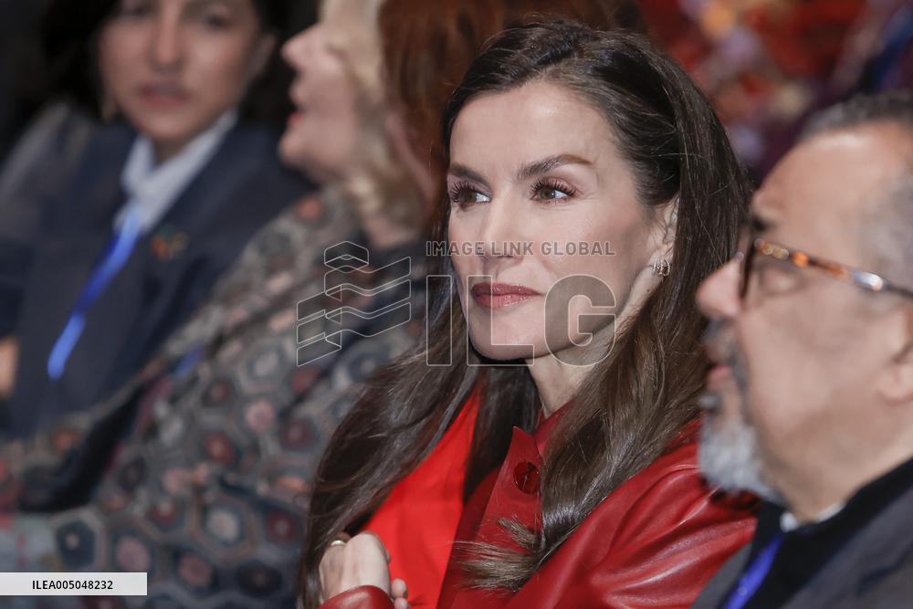 Queen Letizia at Opening of the Global Caregivers Forum - Madrid