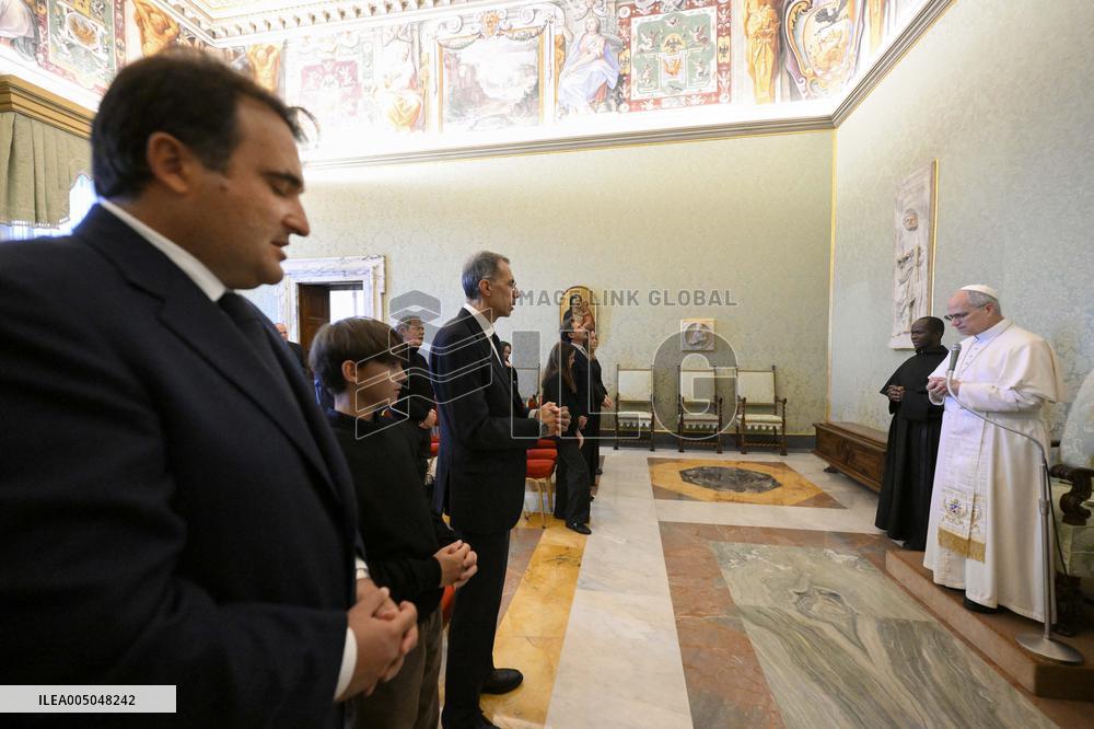 Pope Leo XIV Meets Families Of Victims of Crans-Montana Fire - Vatican