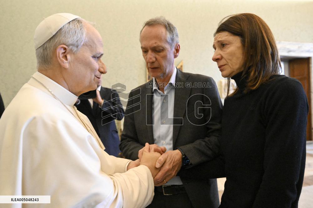 Pope Leo XIV Meets Families Of Victims of Crans-Montana Fire - Vatican