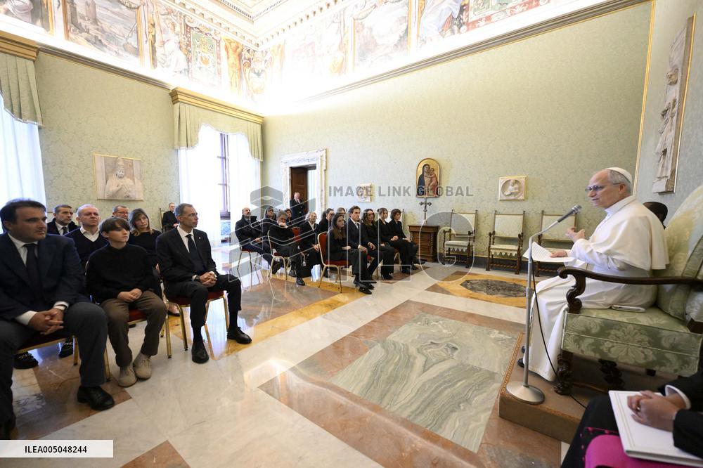 Pope Leo XIV Meets Families Of Victims of Crans-Montana Fire - Vatican
