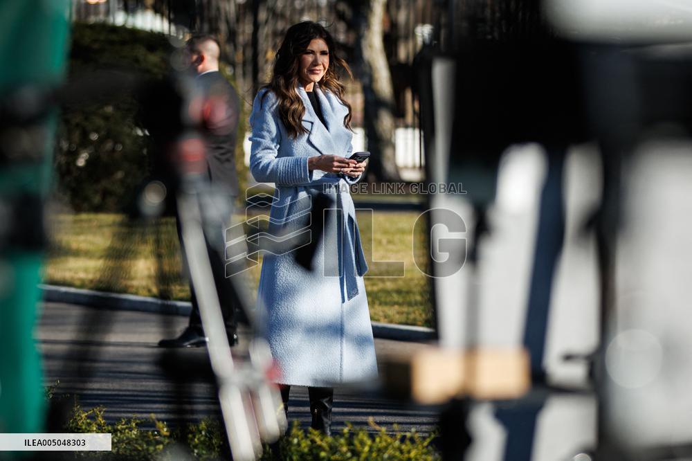 DC: U.S. Homeland Security Sec. Kristi Noem at White House