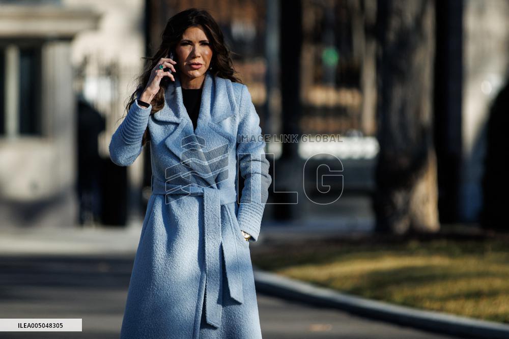 DC: U.S. Homeland Security Sec. Kristi Noem at White House
