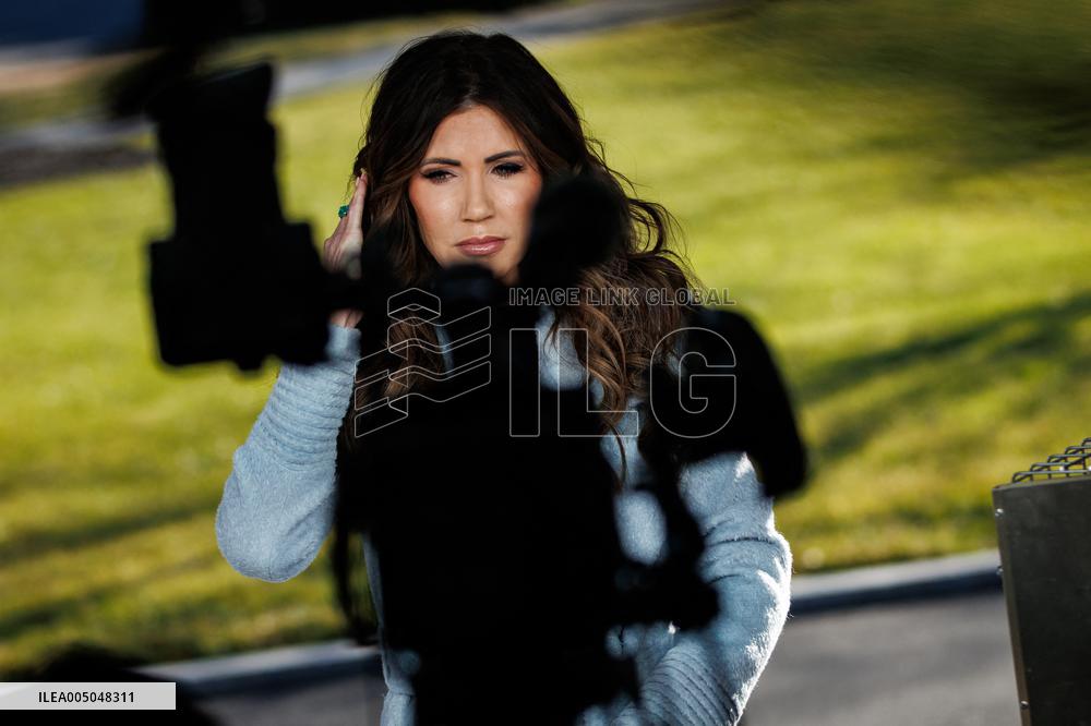 DC: U.S. Homeland Security Sec. Kristi Noem at White House