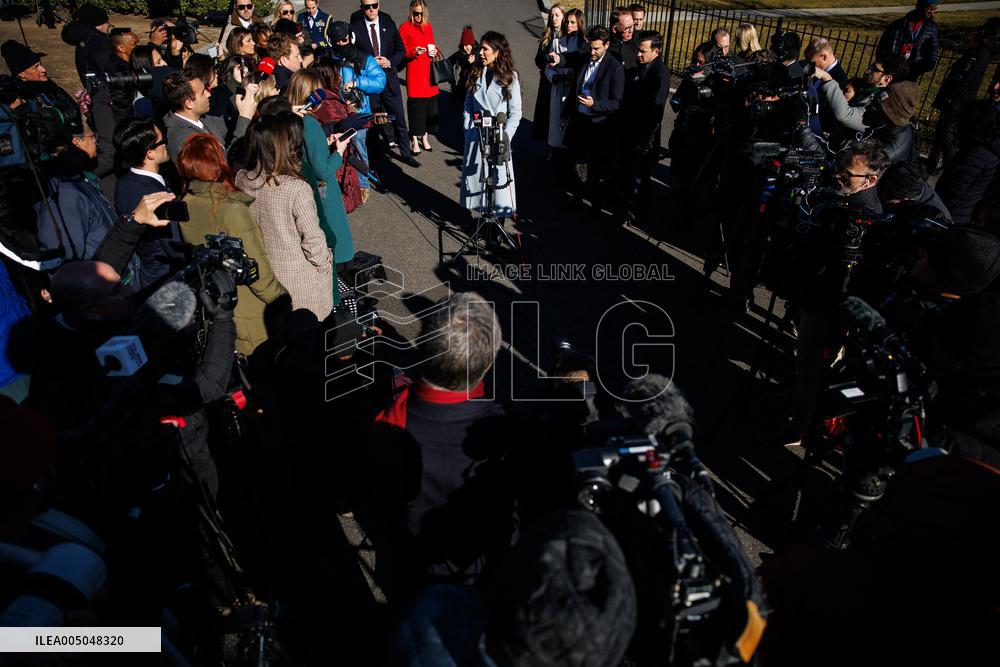 DC: U.S. Homeland Security Sec. Kristi Noem at White House