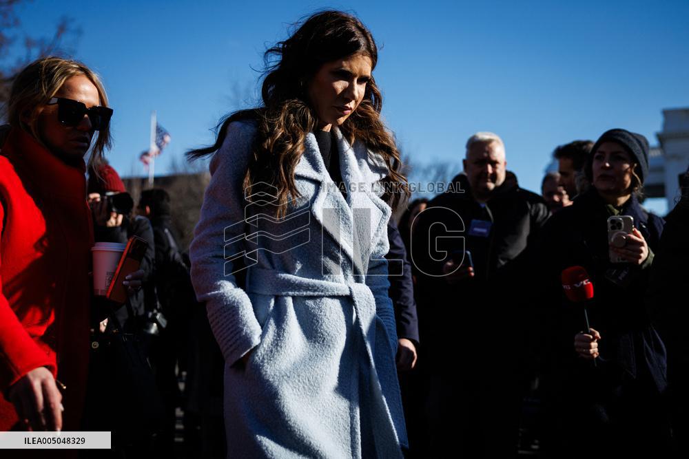 DC: U.S. Homeland Security Sec. Kristi Noem at White House