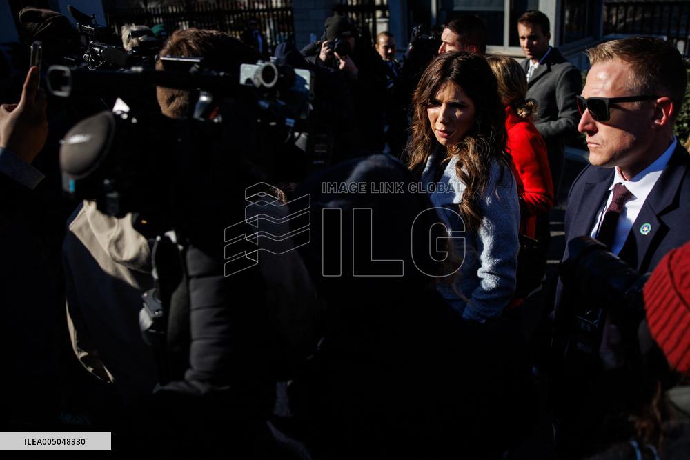 DC: U.S. Homeland Security Sec. Kristi Noem at White House
