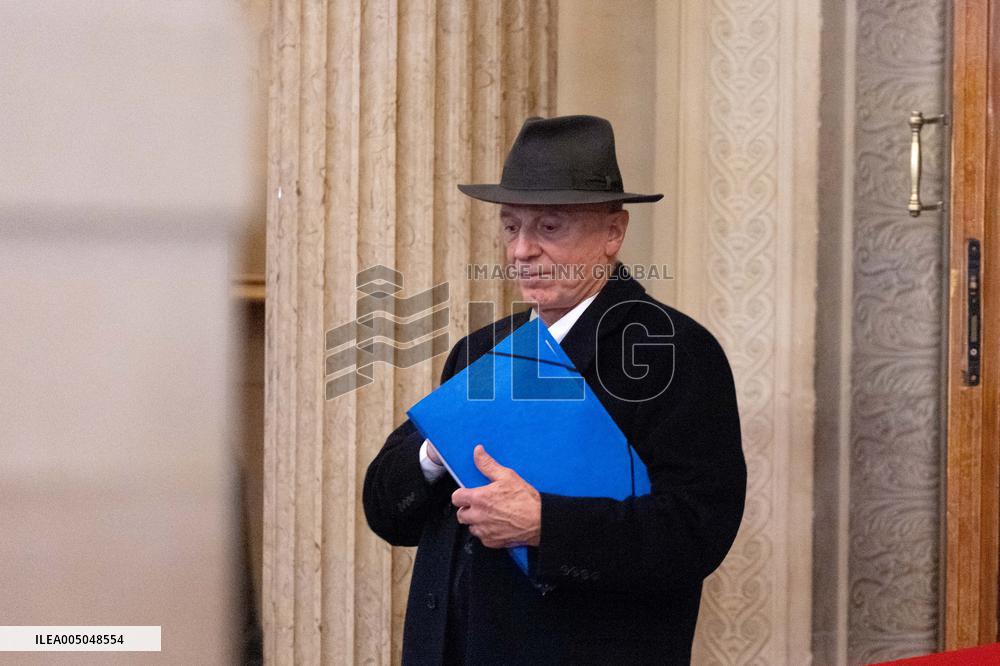 Appeal trial of Marine Le Pen and RN’s officials during a break - Paris AJ