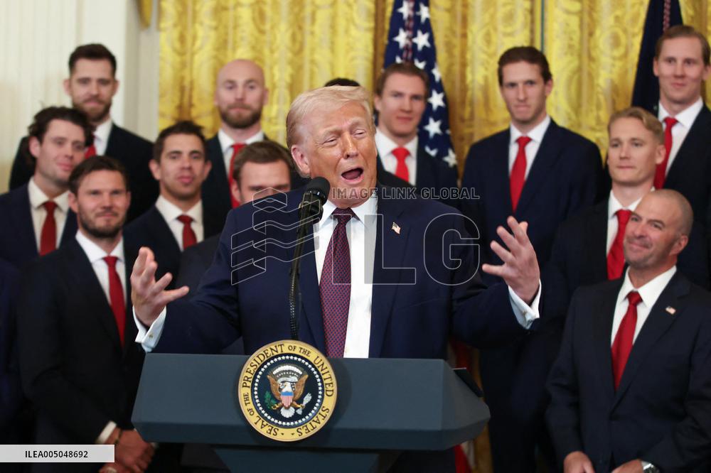 DC: President Trump honors the 2025 Stanley Cup Champions the Florida Panthers