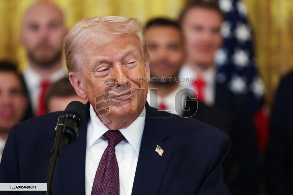 DC: President Trump honors the 2025 Stanley Cup Champions the Florida Panthers