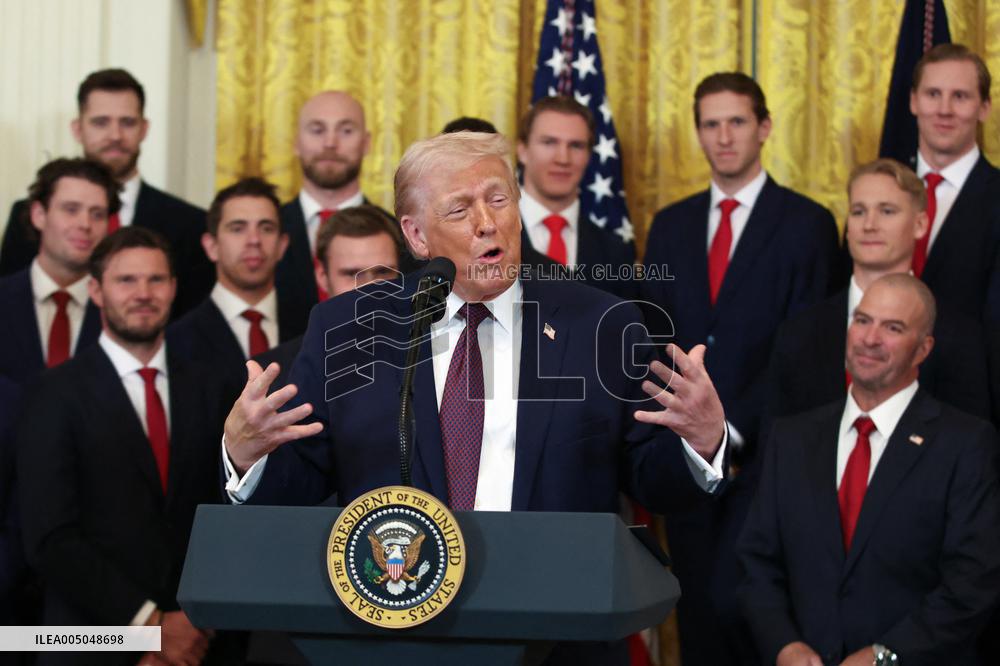 DC: President Trump honors the 2025 Stanley Cup Champions the Florida Panthers