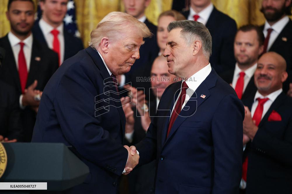 DC: President Trump honors the 2025 Stanley Cup Champions the Florida Panthers