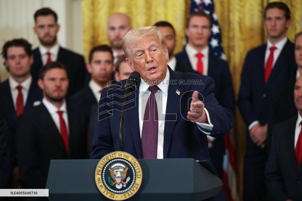 DC: President Trump honors the 2025 Stanley Cup Champions the Florida Panthers