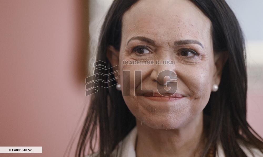Venezuelan Opposition Leader And Nobel Peace Prize Winner MarÌa Corina Machado Meets With Senators On Capitol Hill