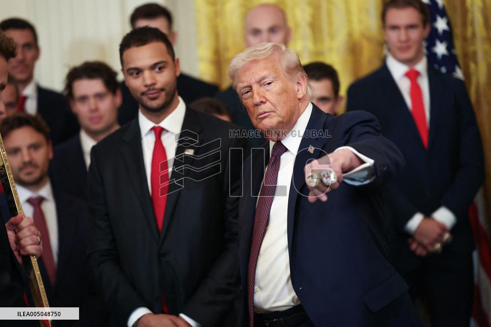 DC: President Trump honors the 2025 Stanley Cup Champions the Florida Panthers