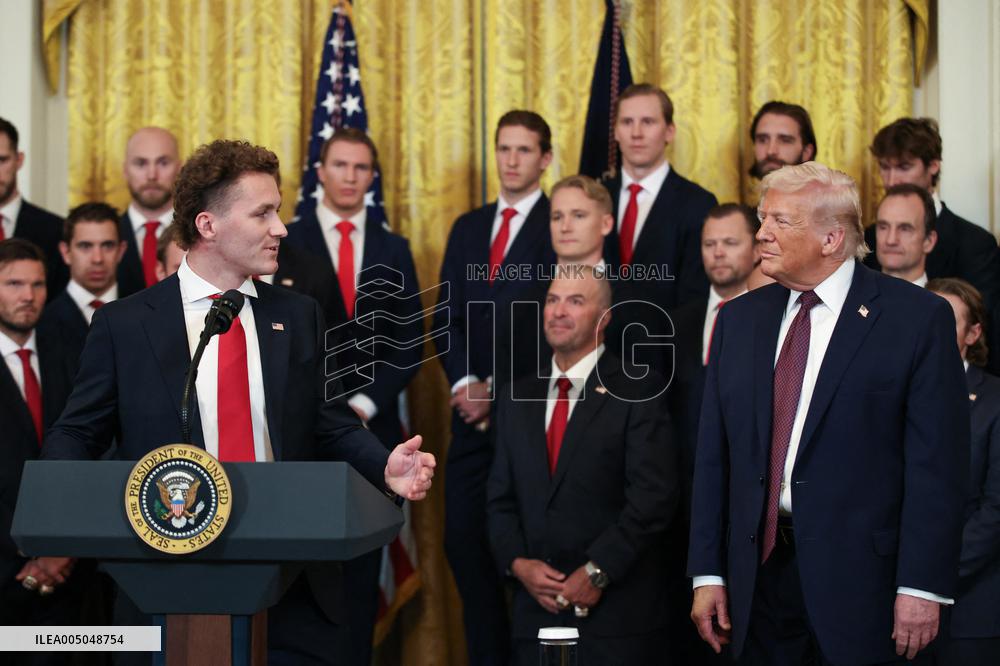 DC: President Trump honors the 2025 Stanley Cup Champions the Florida Panthers