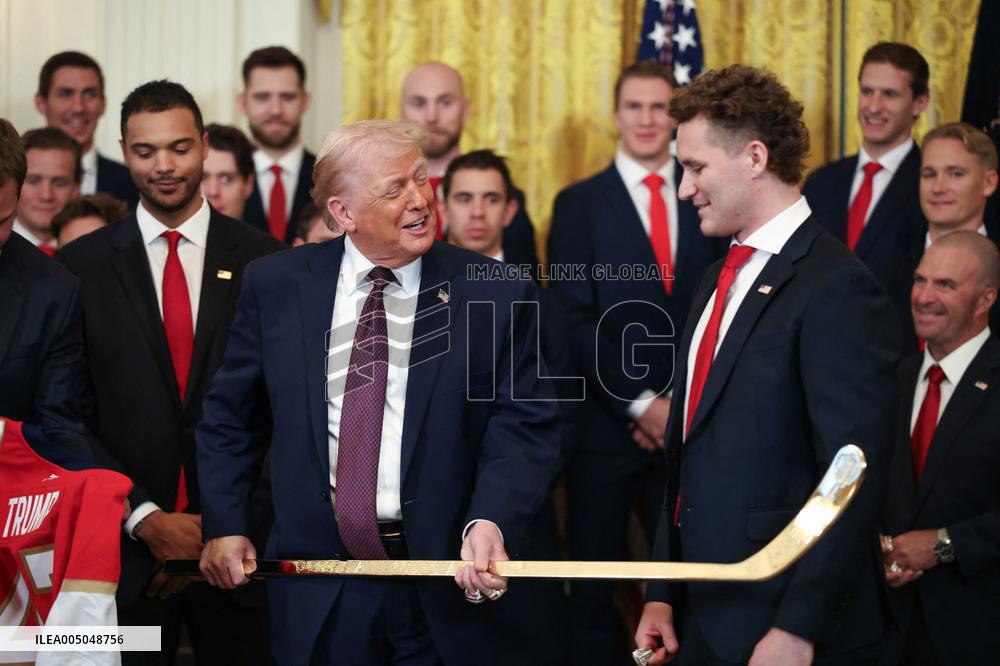 DC: President Trump honors the 2025 Stanley Cup Champions the Florida Panthers