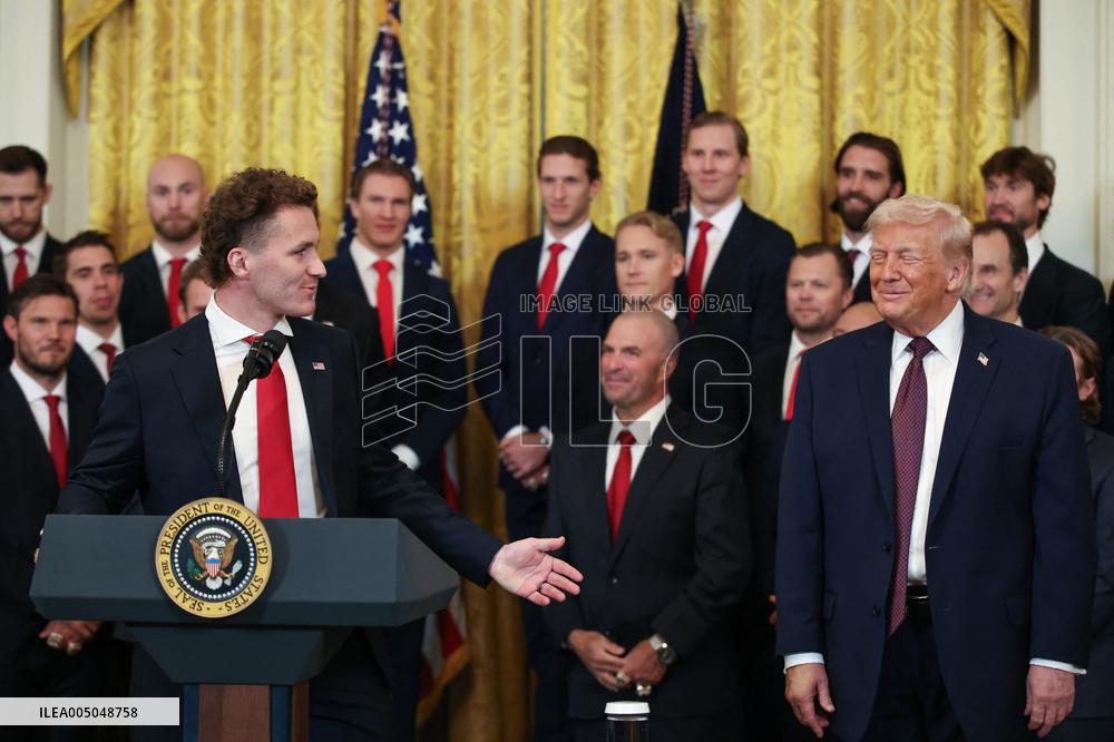 DC: President Trump honors the 2025 Stanley Cup Champions the Florida Panthers
