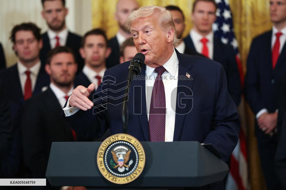 DC: President Trump honors the 2025 Stanley Cup Champions the Florida Panthers