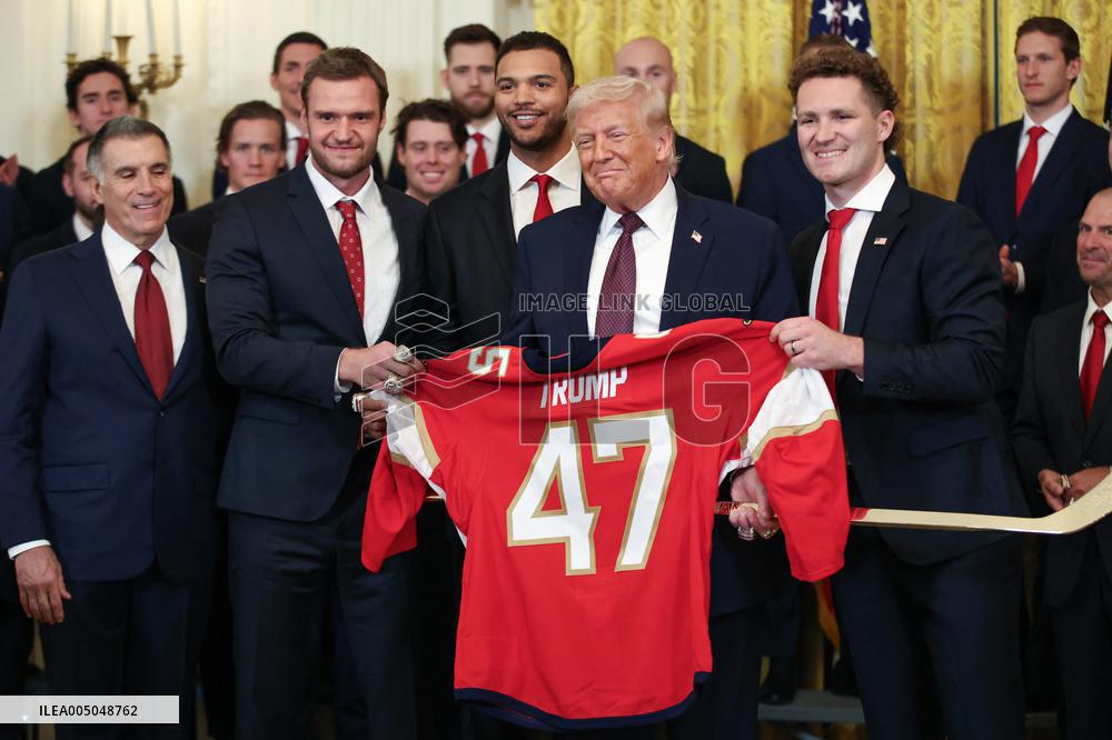 DC: President Trump honors the 2025 Stanley Cup Champions the Florida Panthers