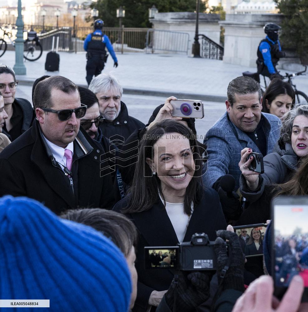 María Corina Machado Visits US Capitol