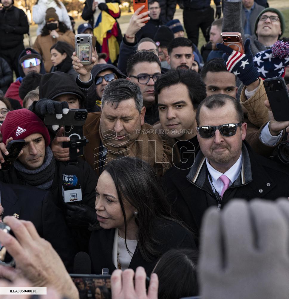 María Corina Machado Visits US Capitol