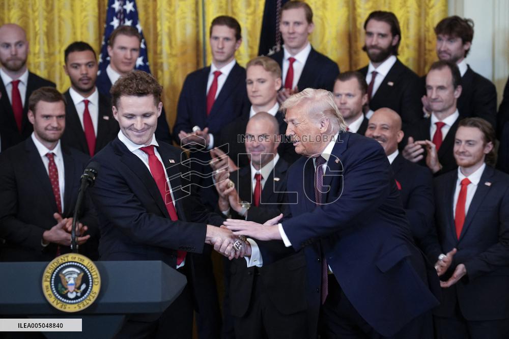 Donald Trump welcomes The Florida Panthers - Washington