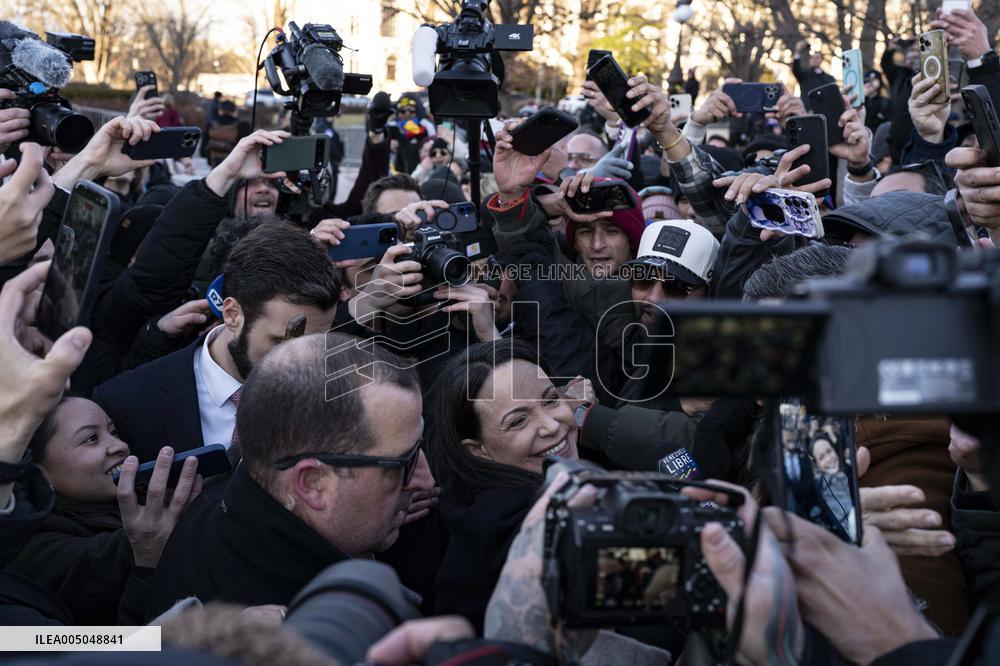 María Corina Machado Visits US Capitol