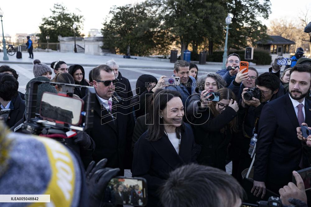 María Corina Machado Visits US Capitol