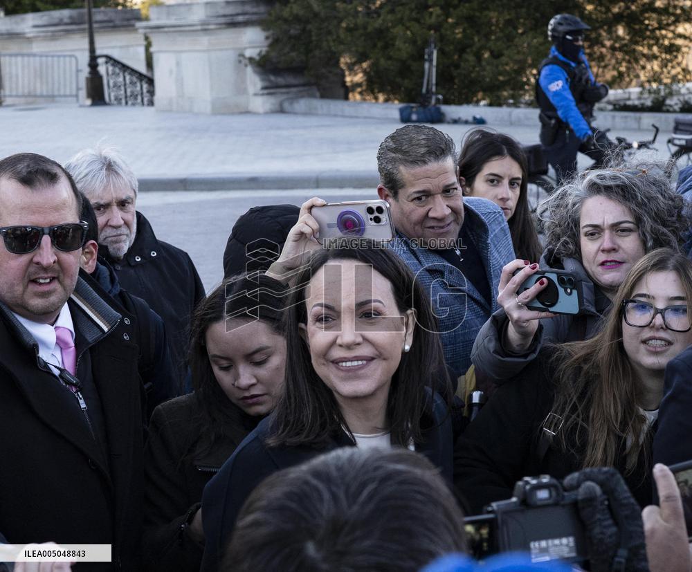 María Corina Machado Visits US Capitol