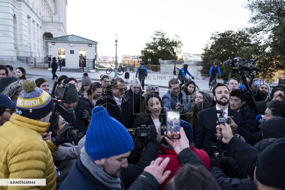 María Corina Machado Visits US Capitol