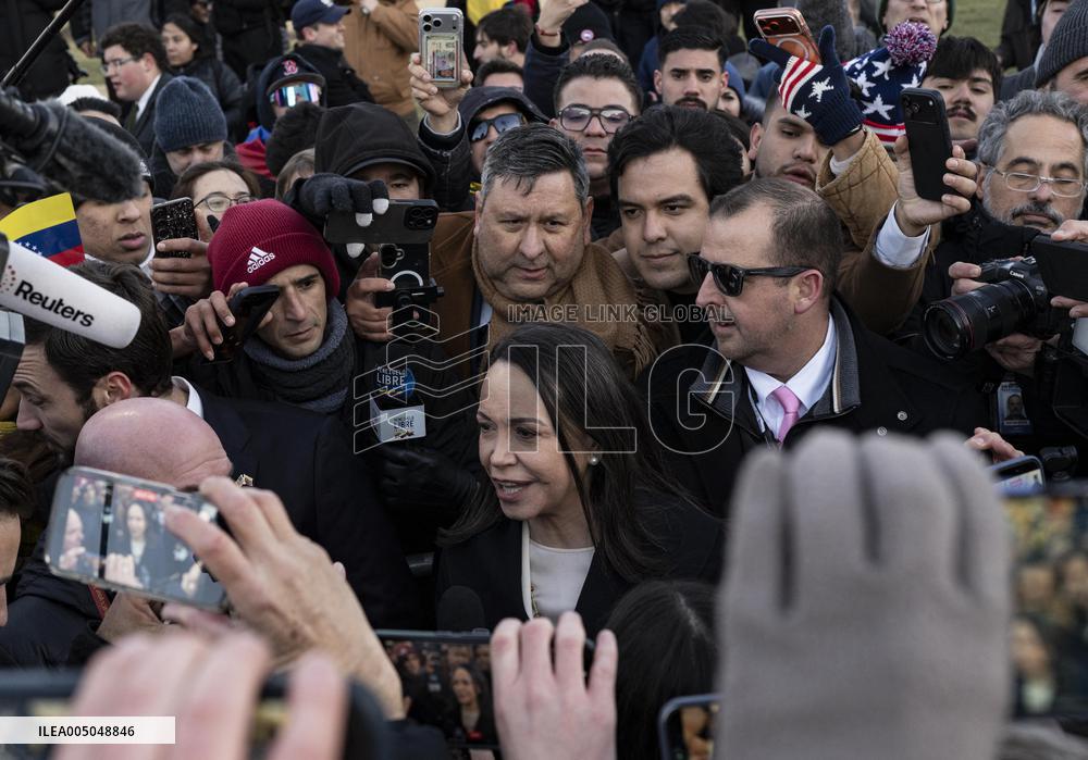María Corina Machado Visits US Capitol