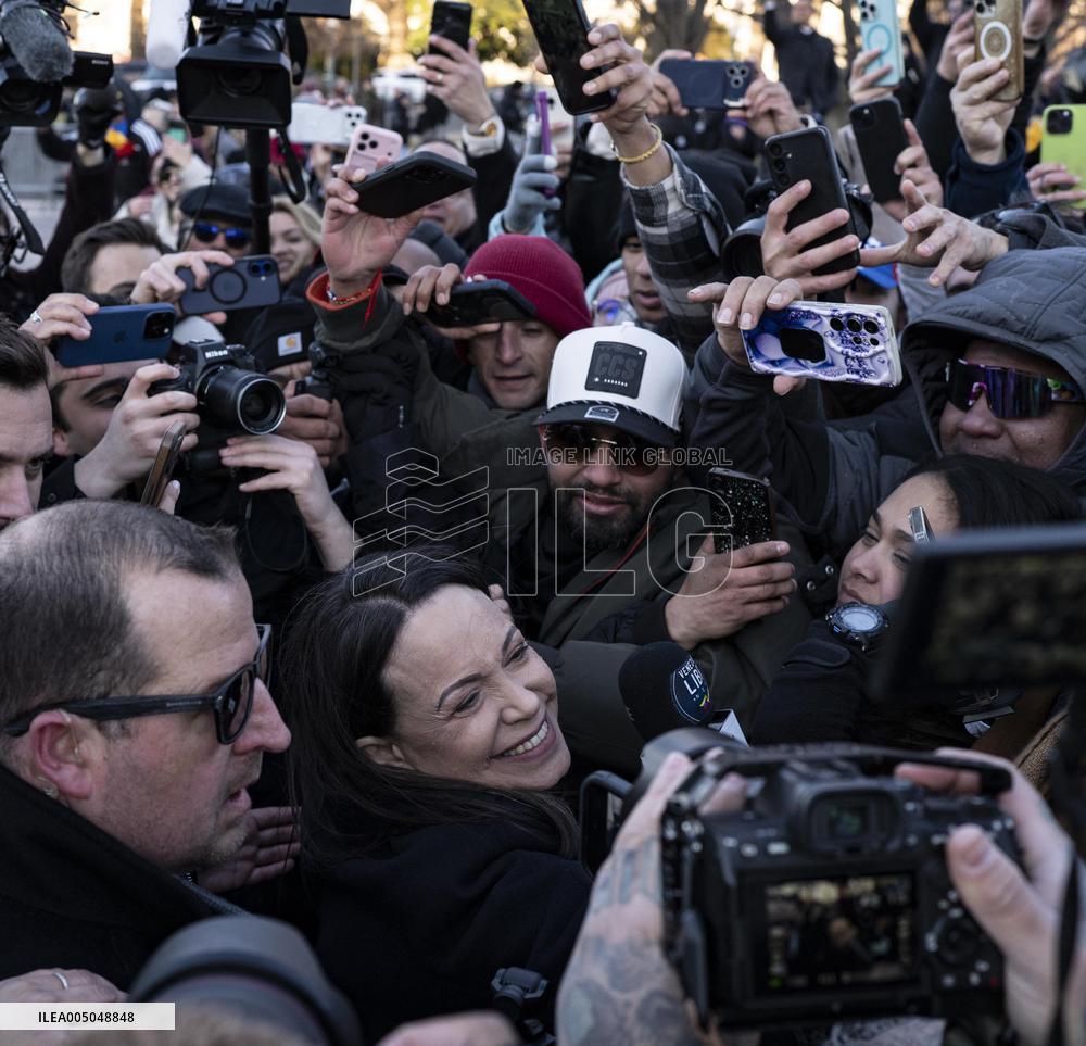 María Corina Machado Visits US Capitol