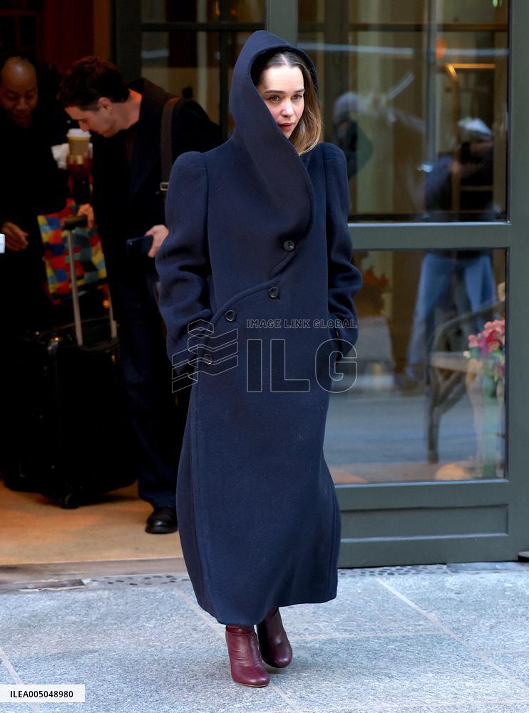 Emilia Clarke out in New York