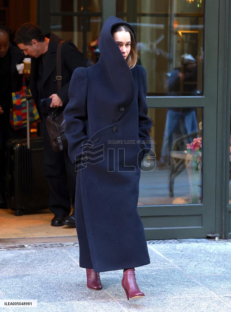 Emilia Clarke out in New York