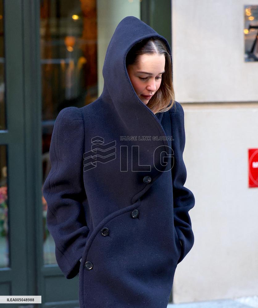 Emilia Clarke out in New York
