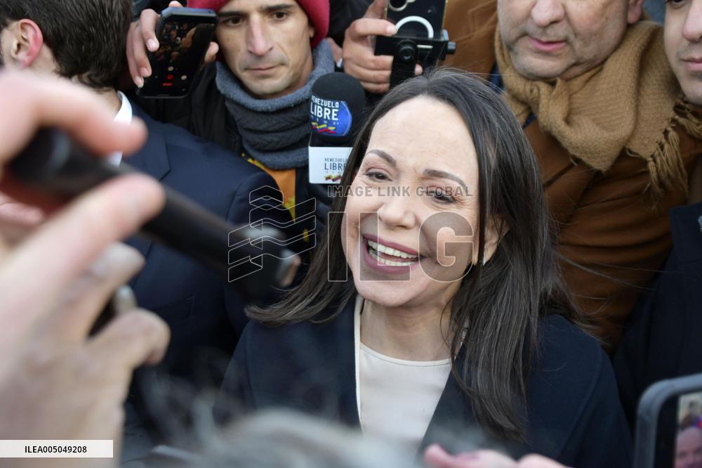 Venezuelan opposition leader Machado in Washington