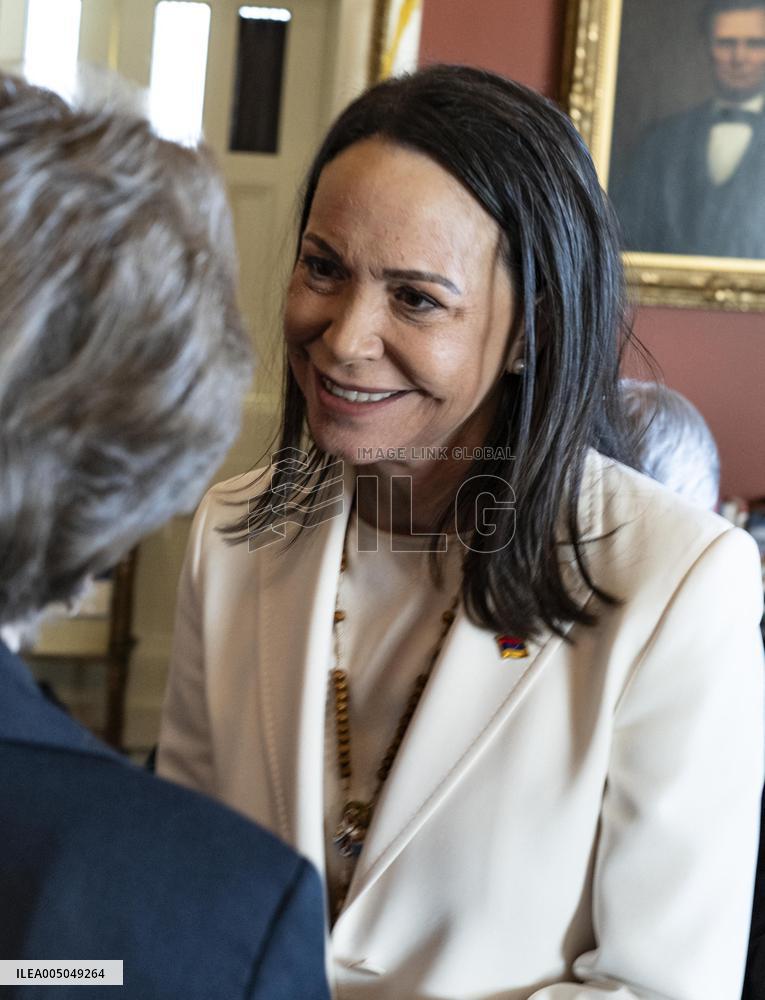 María Corina Machado Visits US Capitol