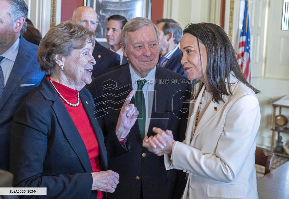 María Corina Machado Visits US Capitol