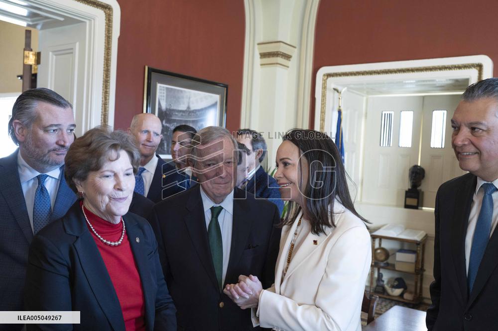 María Corina Machado Visits US Capitol