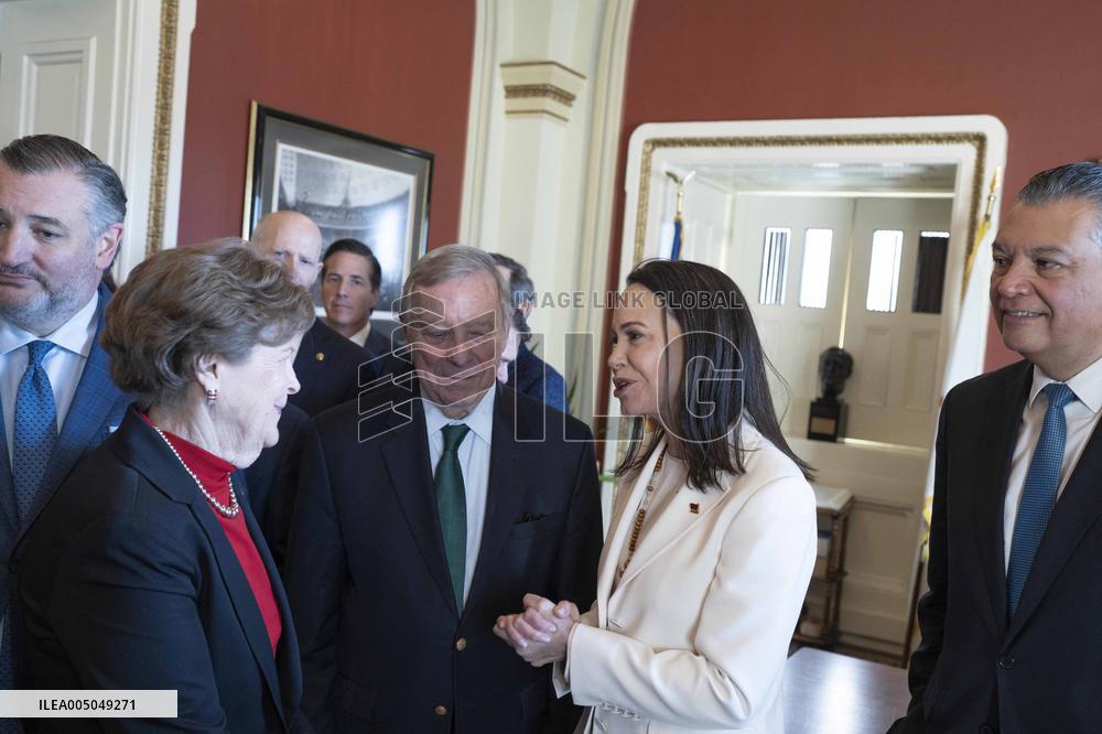 María Corina Machado Visits US Capitol