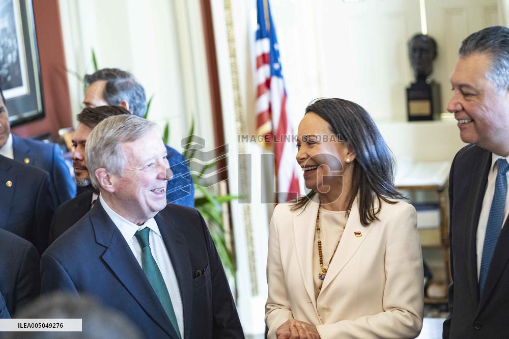 María Corina Machado Visits US Capitol