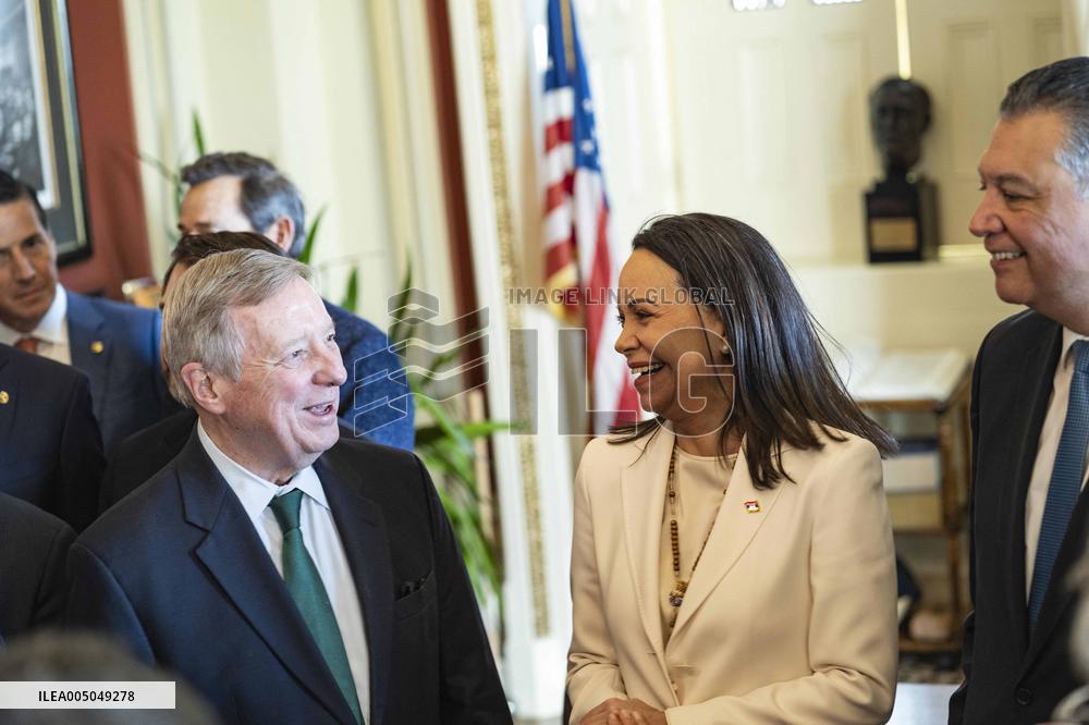 María Corina Machado Visits US Capitol
