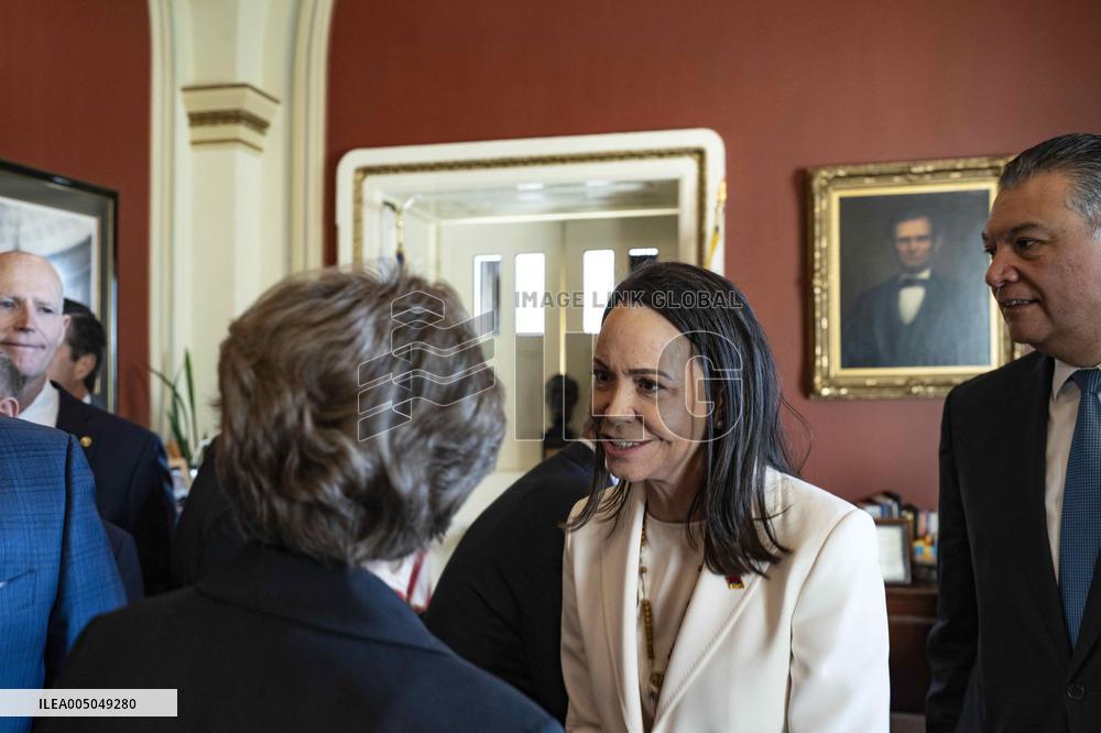 María Corina Machado Visits US Capitol
