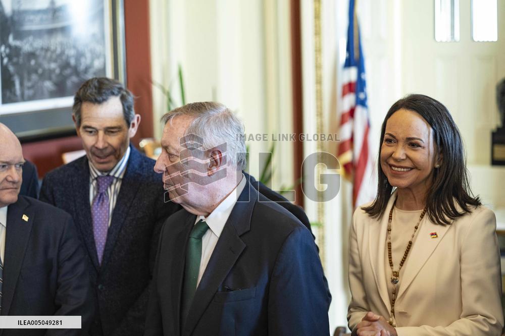 María Corina Machado Visits US Capitol