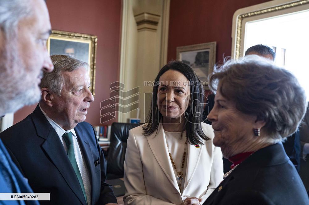 María Corina Machado Visits US Capitol