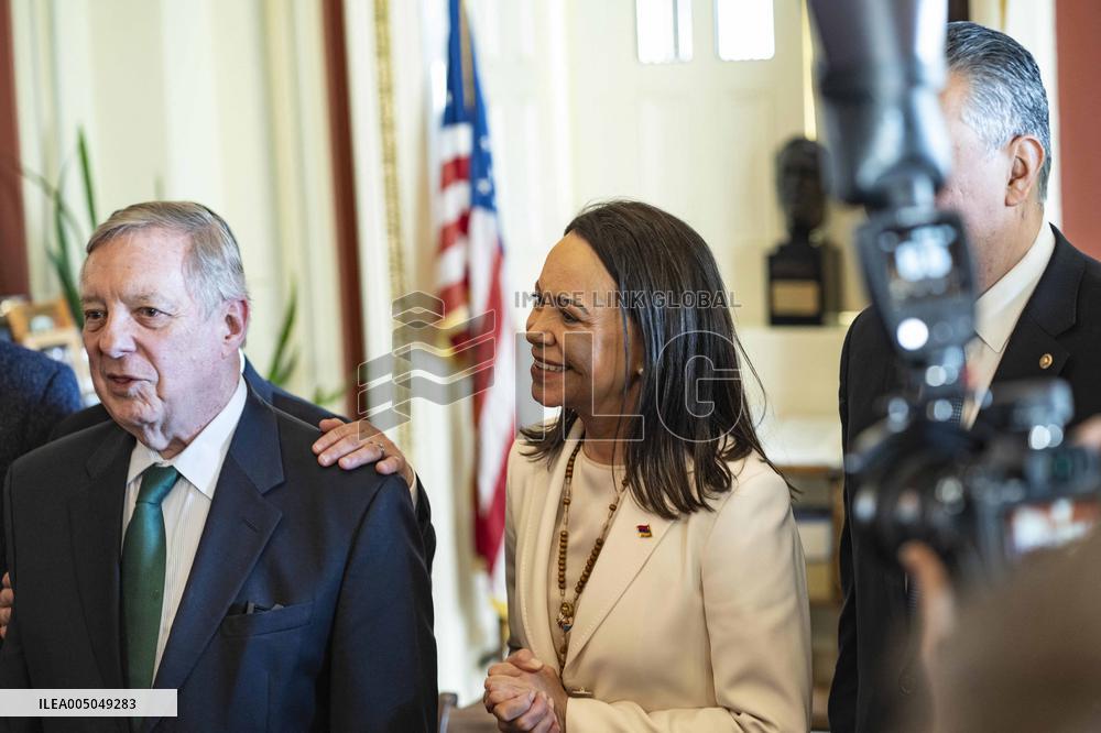 María Corina Machado Visits US Capitol