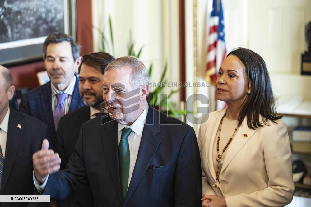 María Corina Machado Visits US Capitol
