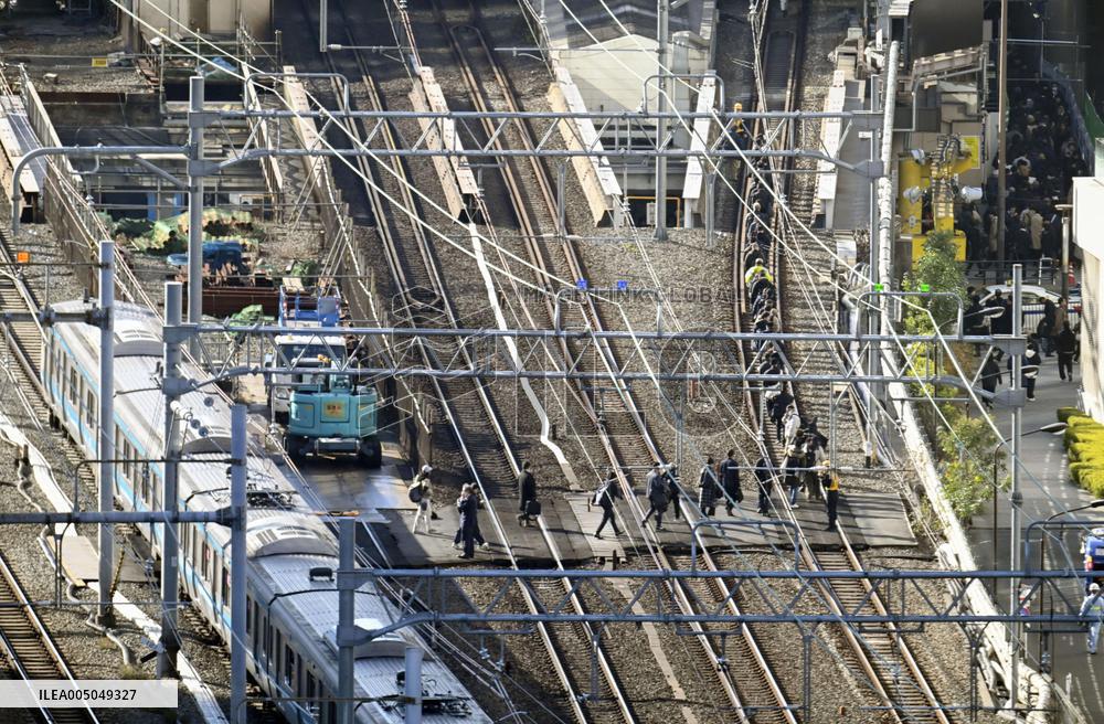 CORRECTED: Power outage stops train in Japan