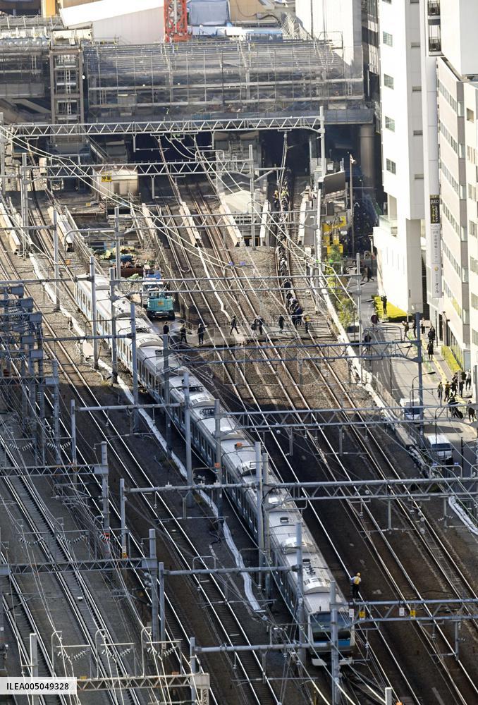 CORRECTED: Power outage stops train in Japan